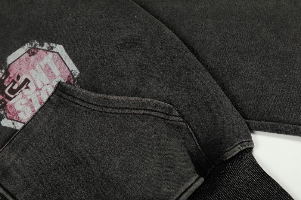 Gothic Oversize Zipper Hoodie WN27799
