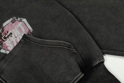Gothic Oversize Zipper Hoodie WN27799