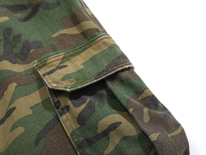 Camouflage Flare Cargo Pants WN12728
