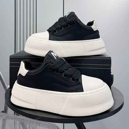 Lace Up Platform Thick Sole Sneakers WN24616