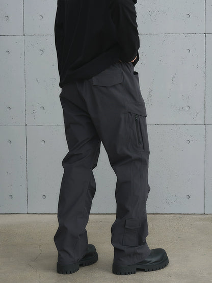Cargo Design Buckle Flare Pants WN17641
