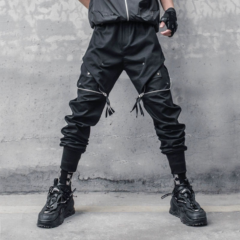 Tactical Zipper Cuffed Cargo Pants WN22435