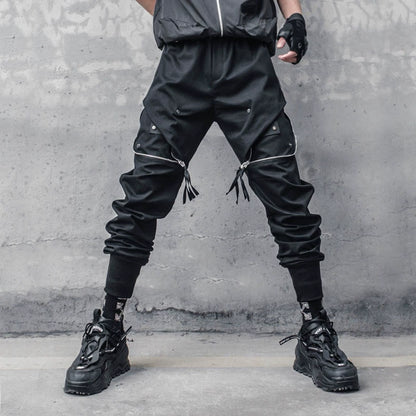 Tactical Zipper Cuffed Cargo Pants WN22435