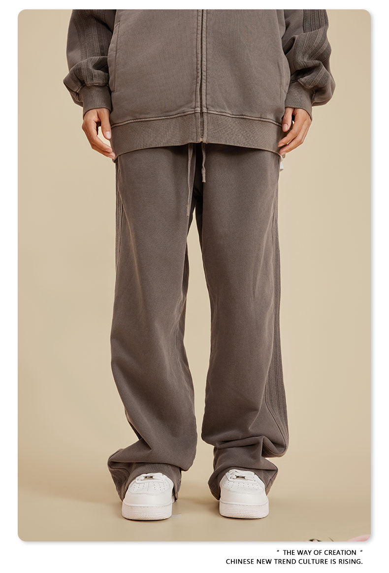 Washed Heavyweight Straight Leg Sweatpants WN6019