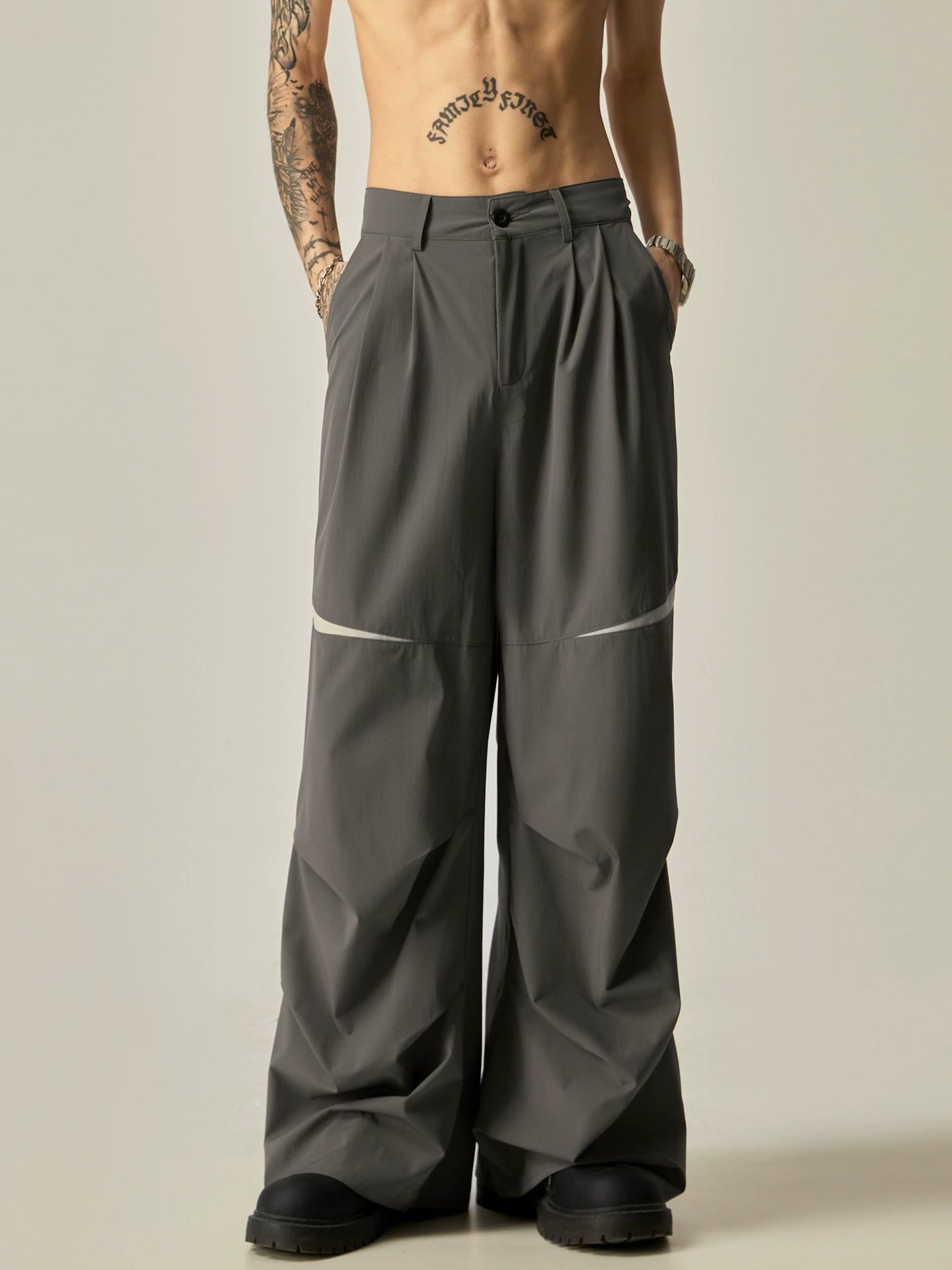 Thin Quick Drying Sporty Wide Leg Pants WN7732