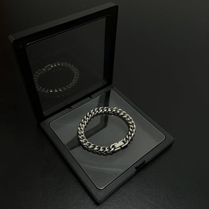 Cuban Chain Titanium Steel Necklace & Bracelet WN19249