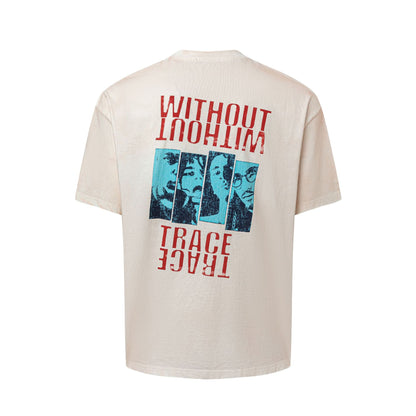 Washed Figure Graphic Short Sleeve T-Shirt WN25847