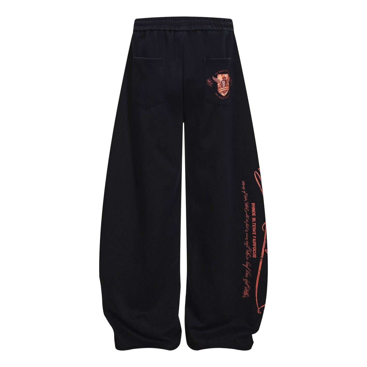 Print Barrel Leg Sweatpants WN26065