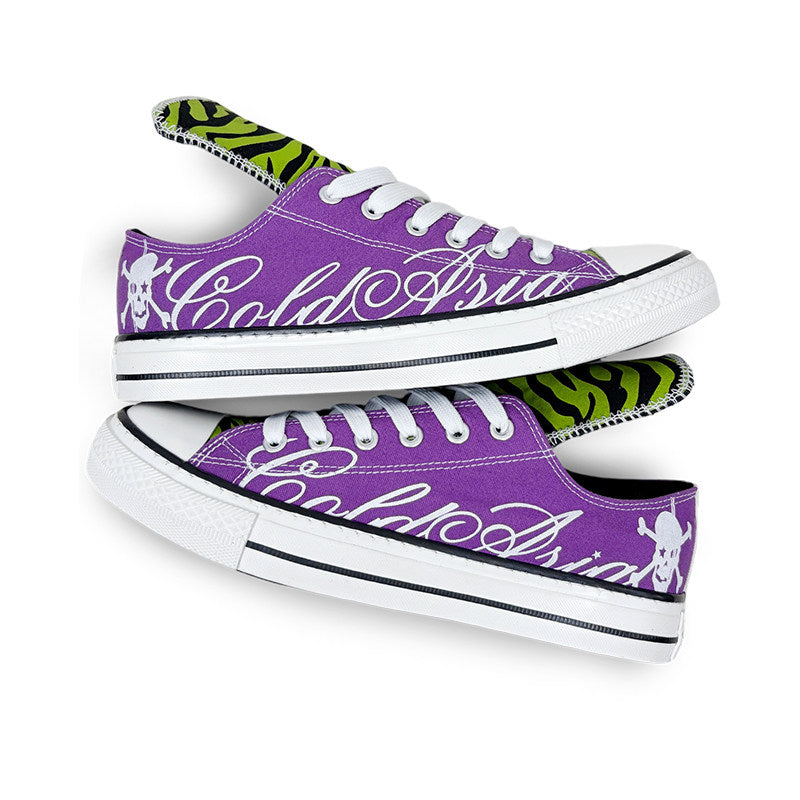 Low-Top Lace-Up Graphic Print Sneakers WN27168