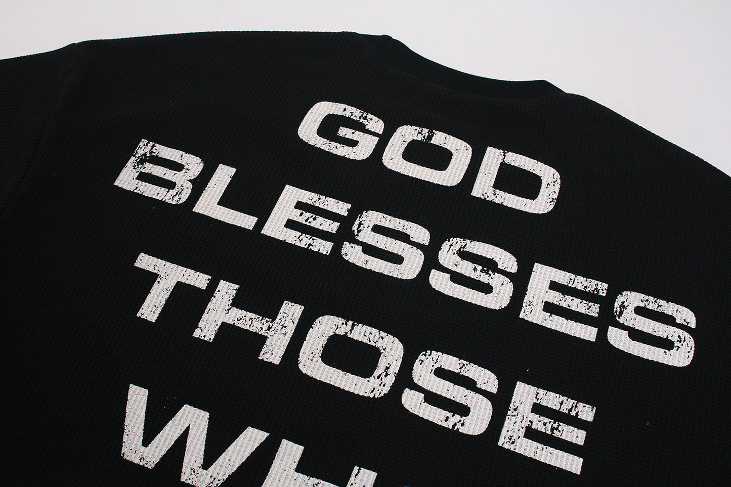 Cross Letter Print Long Sleeve T-Shirt WN25983