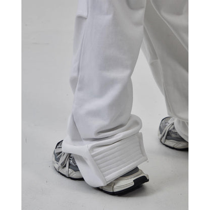 Velcro Foot Wide Leg Sweatpants WN7019