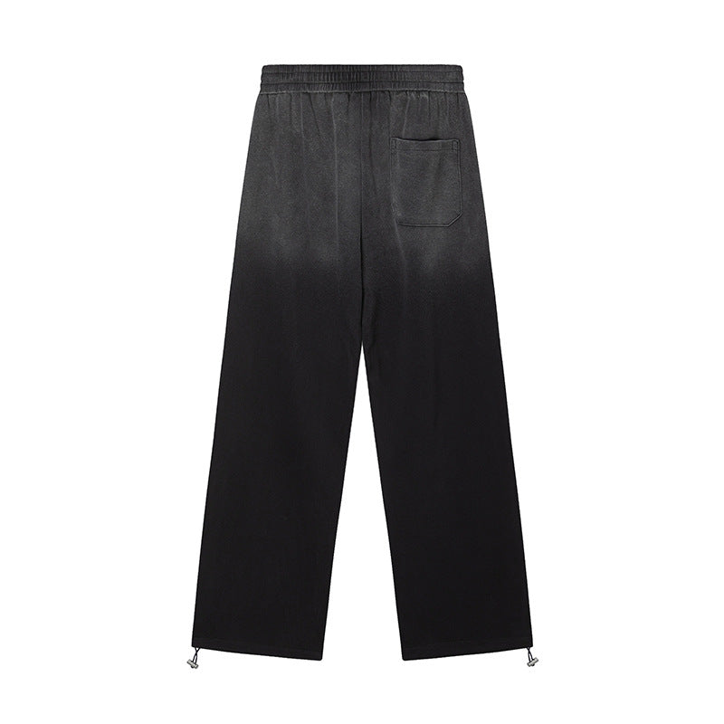 Gradient Drawstring Wide Leg Sweatpants WN25483
