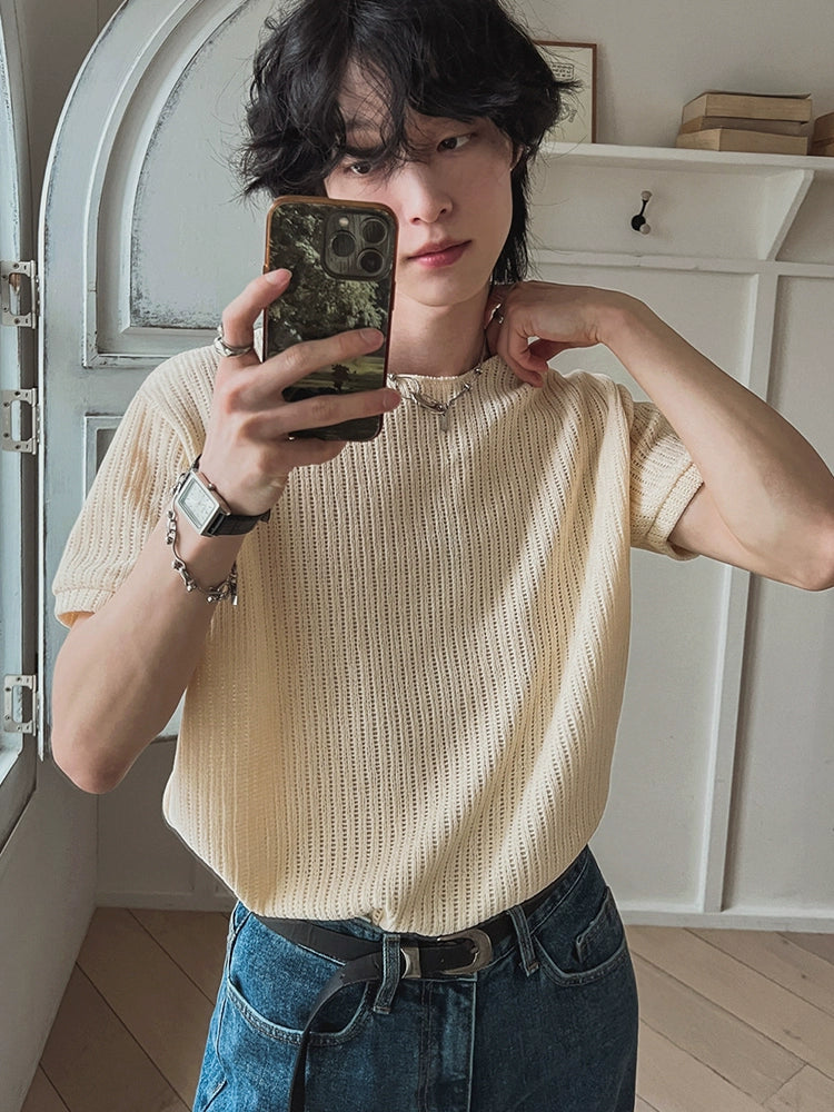 Solid Color Oversize Short Sleeve T-Shirt WN20275