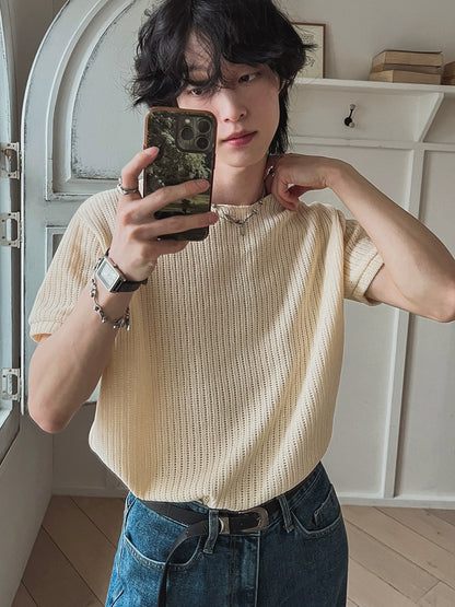 Solid Color Oversize Short Sleeve T-Shirt WN20275