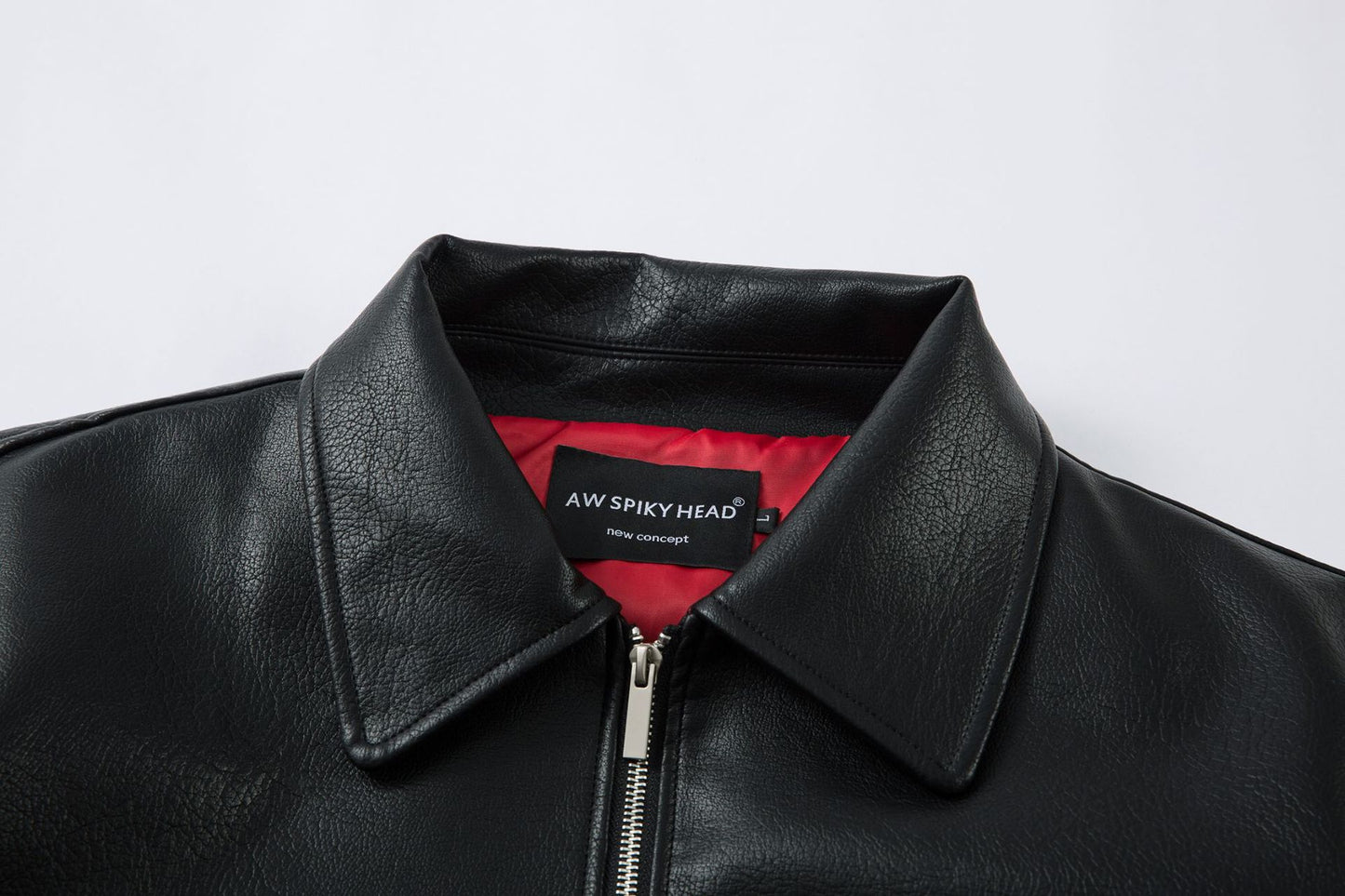 Boxy Oversize PU Leather Jacket WN23068