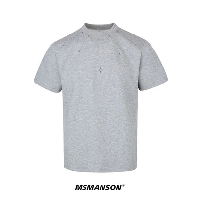 Studs Design Short Sleeve T-Shirt WN18680