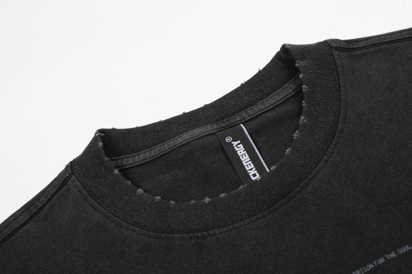 Washed Portrait Print Short Sleeve T-Shirt WN25534