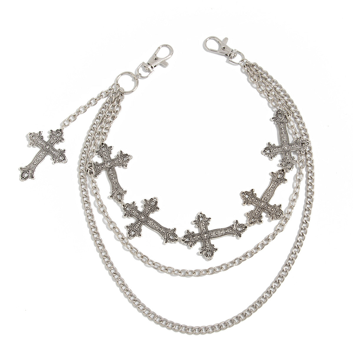 Cross Pendant Pants Chain WN21073