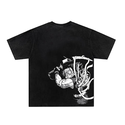 Washed Gothic Graphic Short Sleeve T-Shirt WN26947