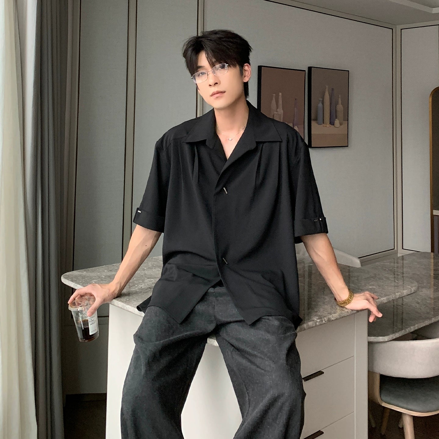 Oversize Short Sleeve Shirt WN20467