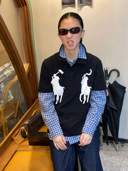 Graphic Print Design Short Sleeve T-Shirt WN19102