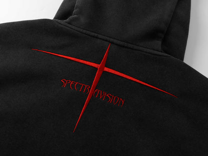 Devil Ear Washed Zipper Hoodie WN12684
