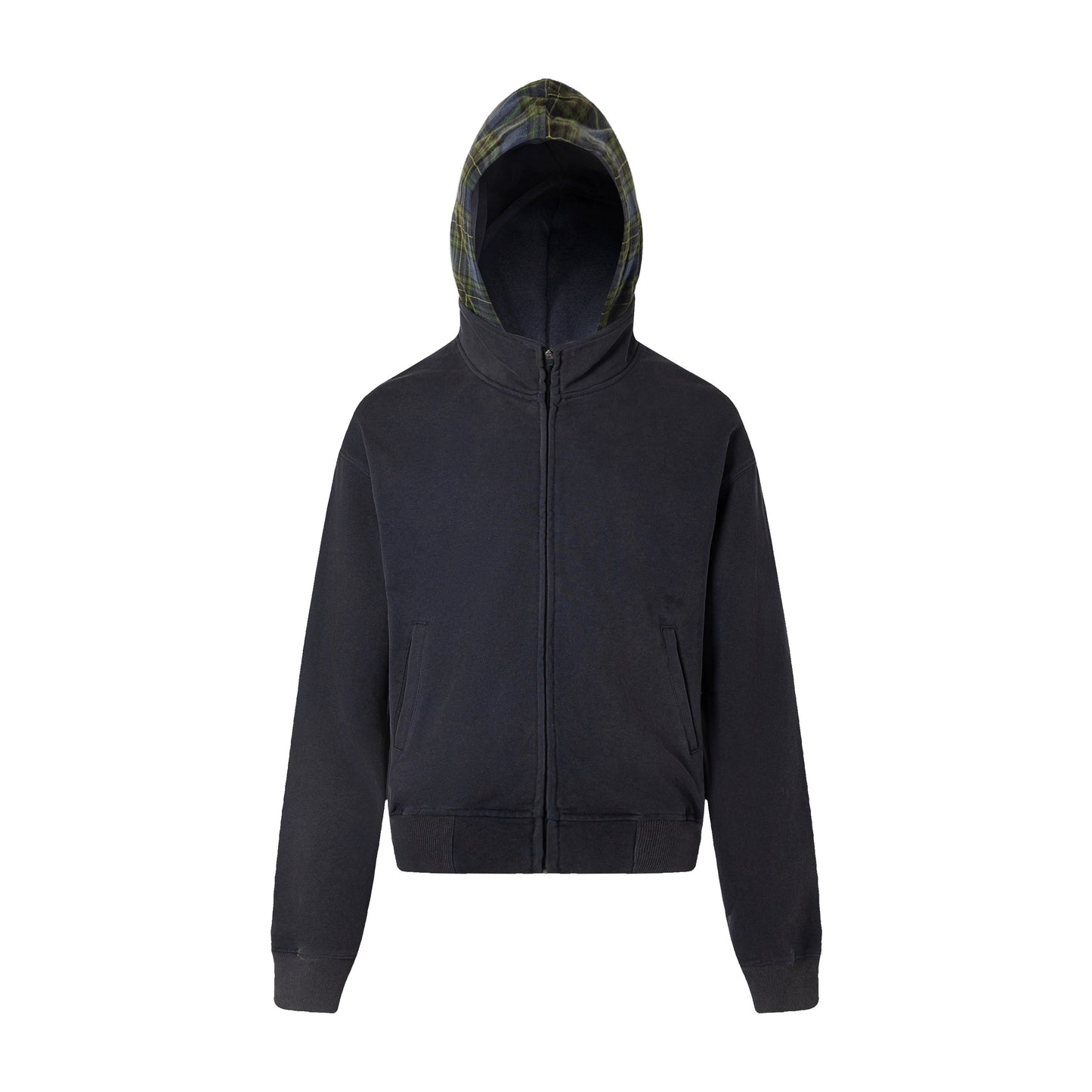 Fake Layered Cleanfit Zipper Hoodie WN8212