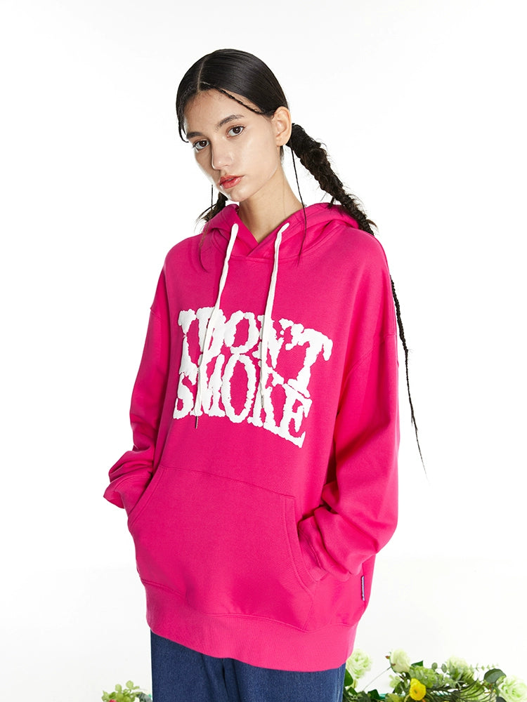 Puffy Cloud Print Fleece Pullover Hoodie WN10065