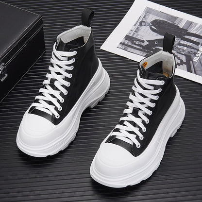 Lace Up Platform Thick Sole Short Boots WN24702