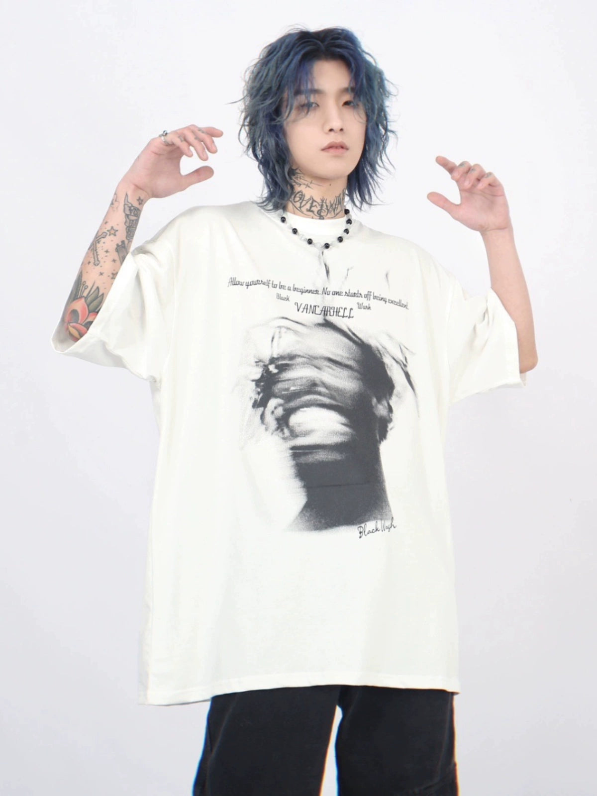 Print Oversize Short Sleeve T-Shirt WN5267