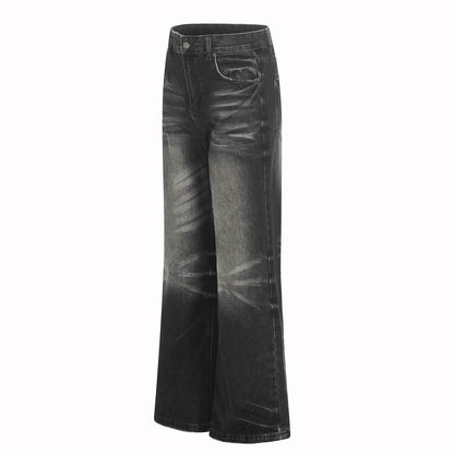 Washed Whiskers Flare Denim Jeans WN25832