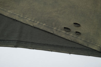 Gradient Wash Damage Short Sleeve T-Shirt WN16143