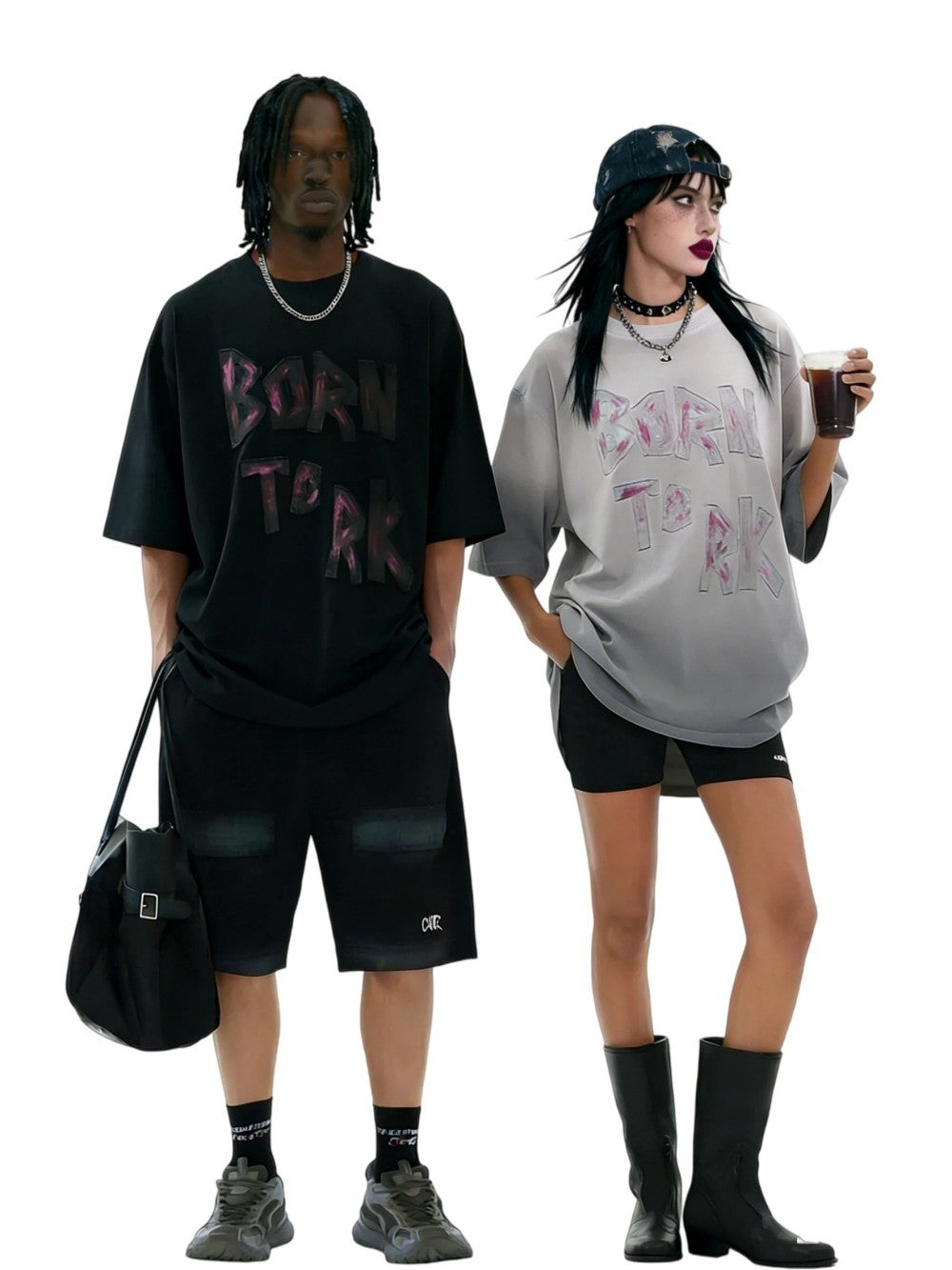 Washed Letter Graphic Short Sleeve T-Shirt WN28039