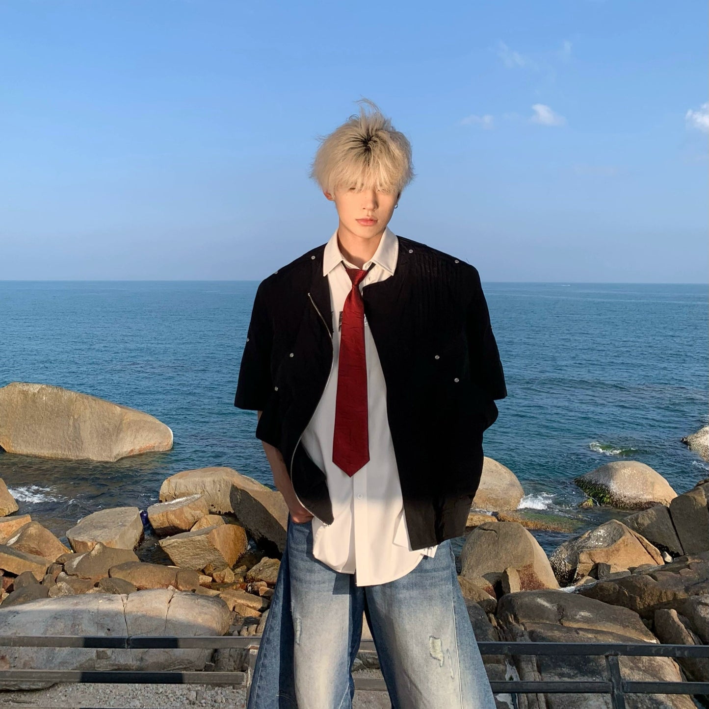 Sun Protection Zipper Short Sleeve Jacket WN19931