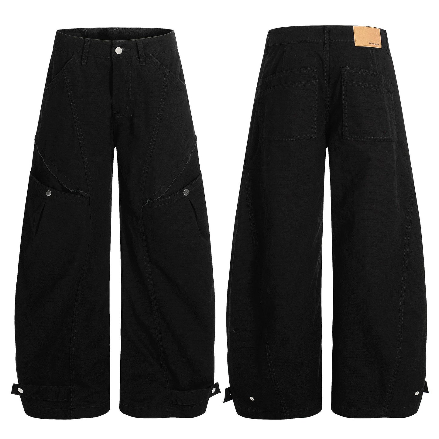 Curved Panel Wide Leg Pants WN26004
