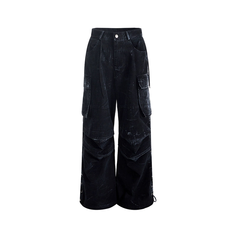 Double Pleats Multi Pocket Cargo Pants WN11730