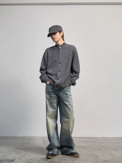 Button Oversize Knit Cardigan WN21183