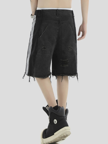 Raw-edge Denim Short Pants  WN7174