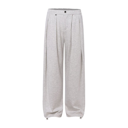 Pleats Draped Straight Sweatpants WN25822