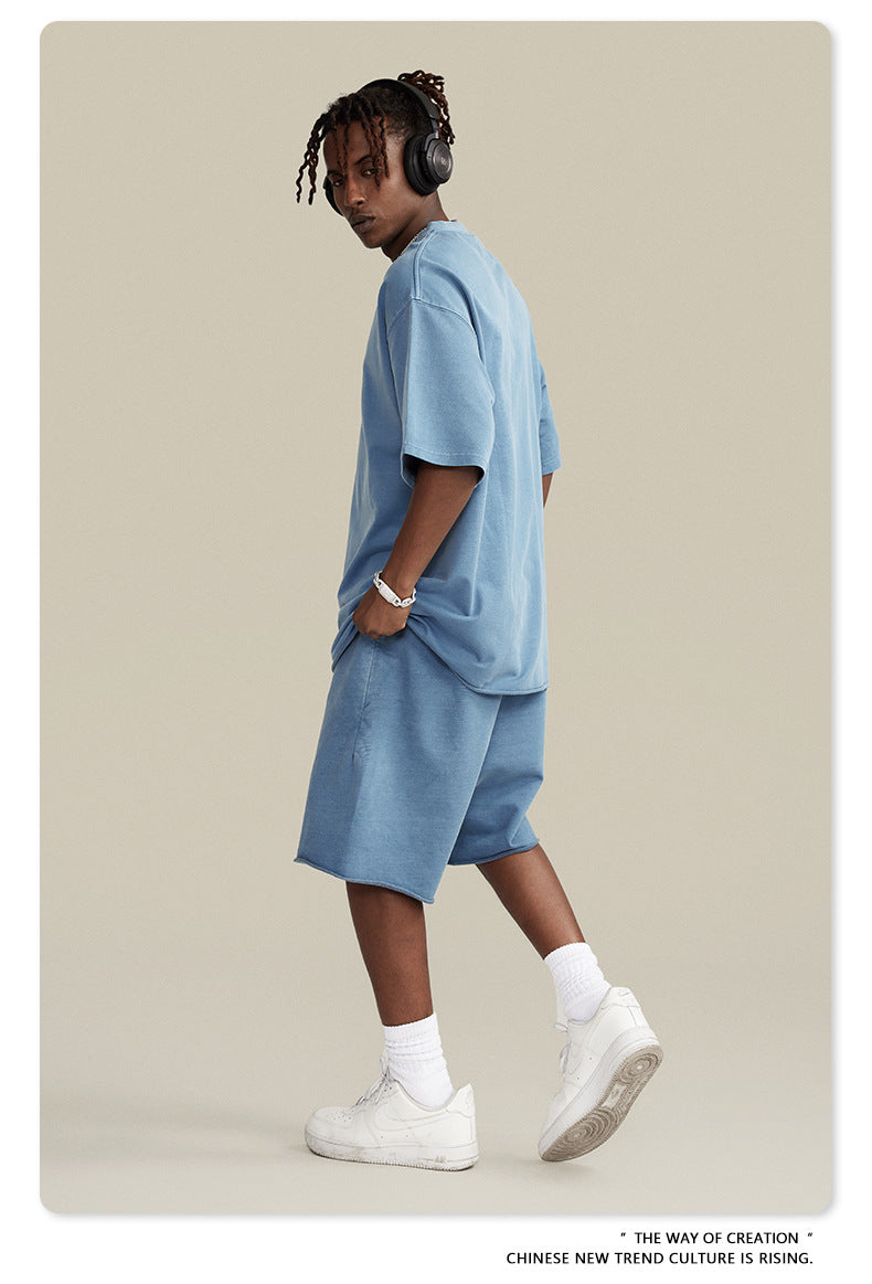 Water Washed Heavyweight Oversize Short Sleeve T-Shirt WN6077