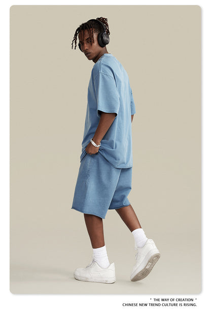 Water Washed Heavyweight Oversize Short Sleeve T-Shirt WN6077
