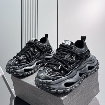 Chunky Platform Height Increase Breathable Sneakers WN24790