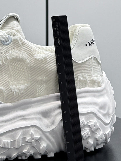 Chunky Platform Canvas Lace-Up Sneakers WN24836