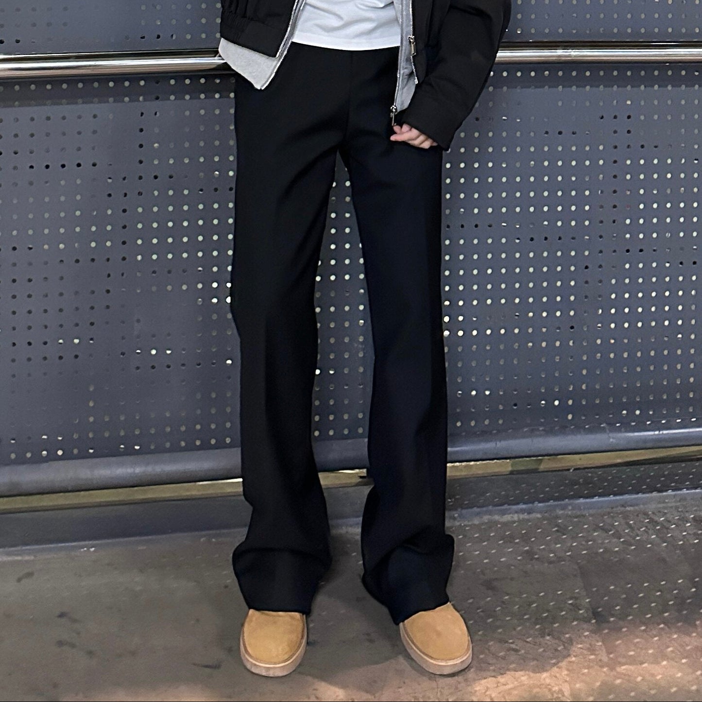Straight Wide Leg Draped Trousers WN25232