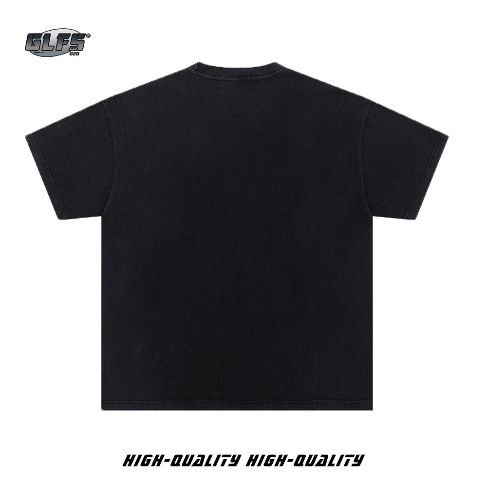 Wrestling Print Graphic Short Sleeve T-Shirt WN26458