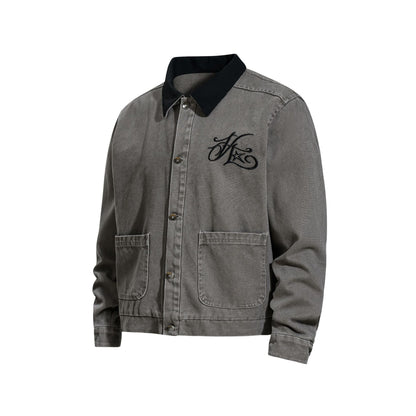 Canvas Embroidery Jacket WN25960