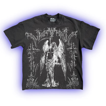Dark Anime Graffiti Gothic Short Sleeve T-Shirt WN18755