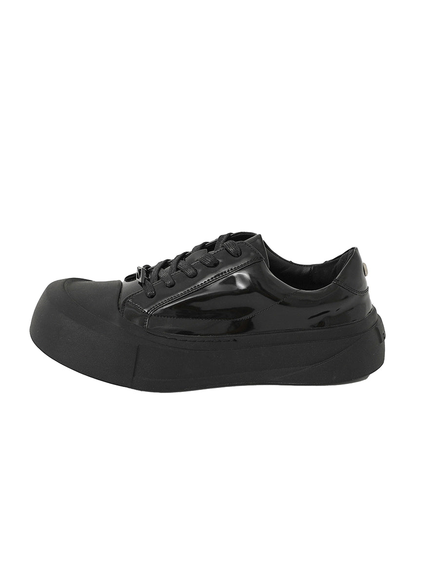 Thick Sole Lace-Up PU Leather Shoes WN21261