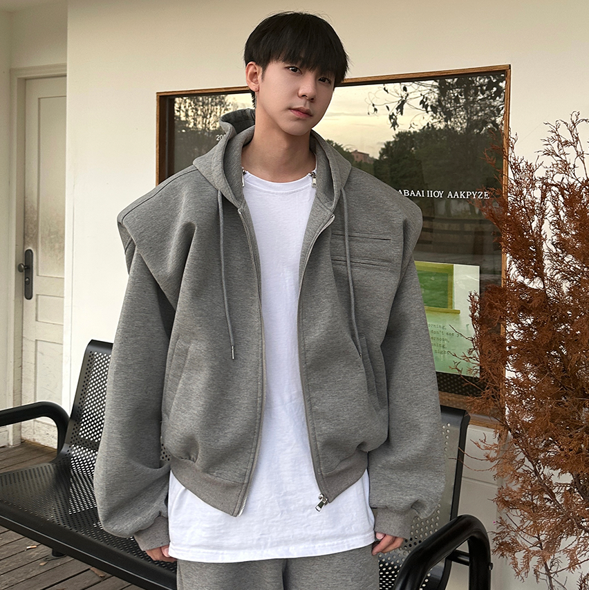 Zipper Hoodie & Wide Leg Sweatpants Setup WN25363