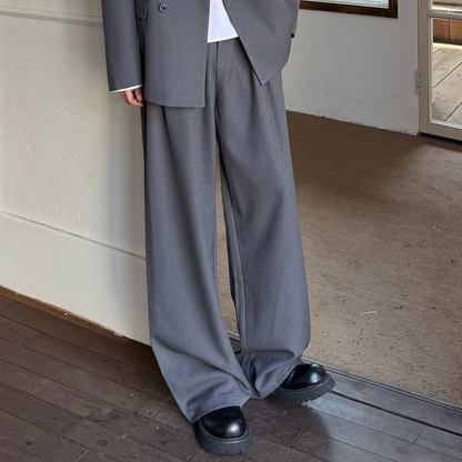 Double Breasted Tailored Jacket & Wide Leg Trousers Setup WN25355